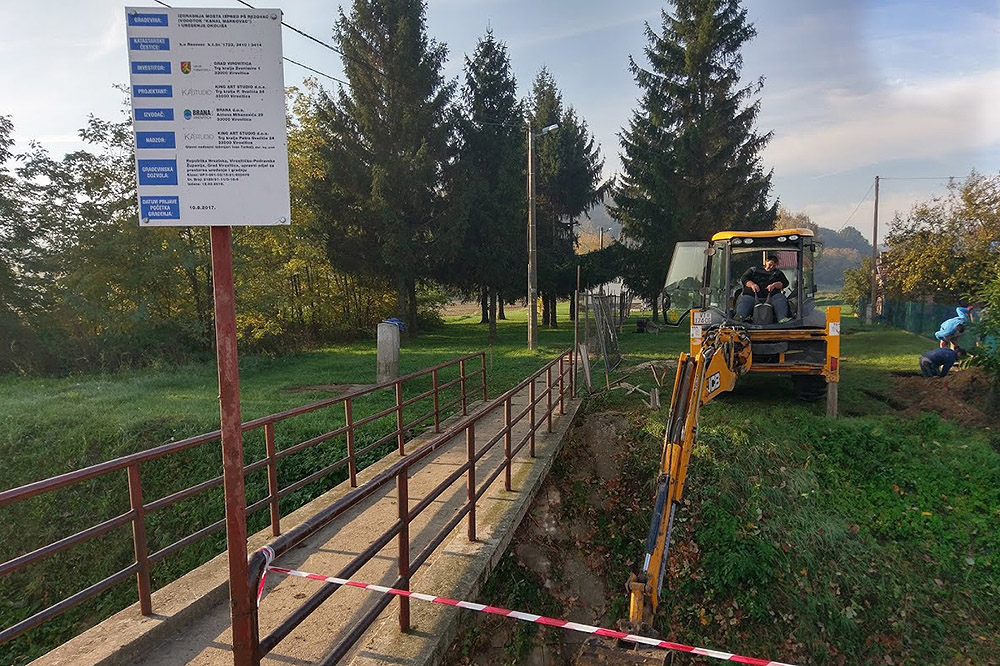 Započeli su radovi na izgradnji mosta ispred Područne škole Rezovac
