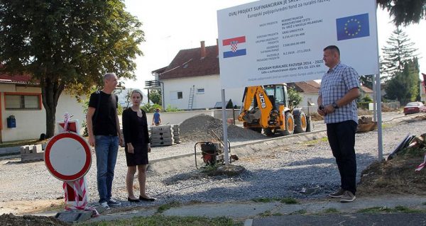 Radovi u Ulici Sv. Križa u Milanovcu