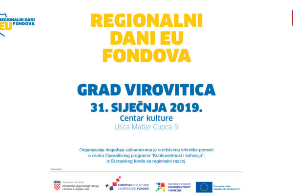 Regionalni dani EU fondova u Virovitici 31.1.2019.