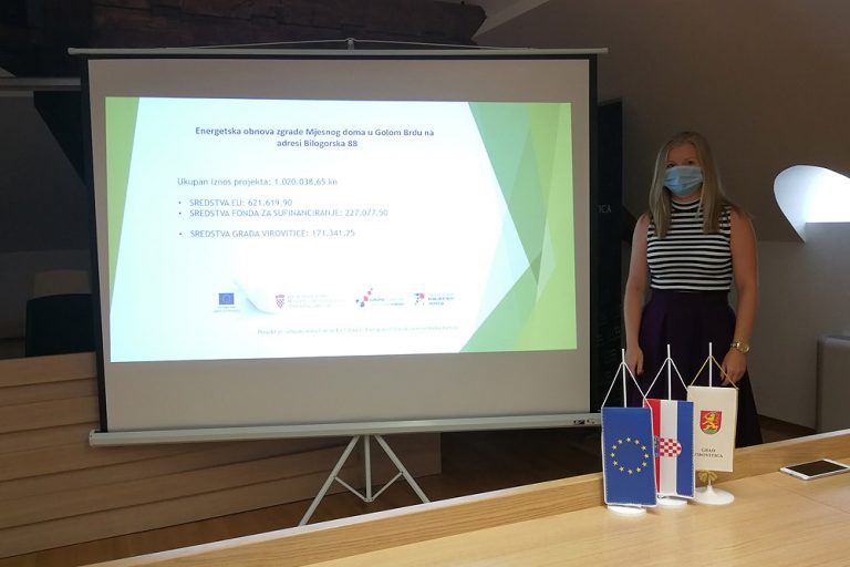 Završen projekt „Energetska obnova zgrade Mjesnog doma u Golom Brdu na adresi Bilogorska 88″