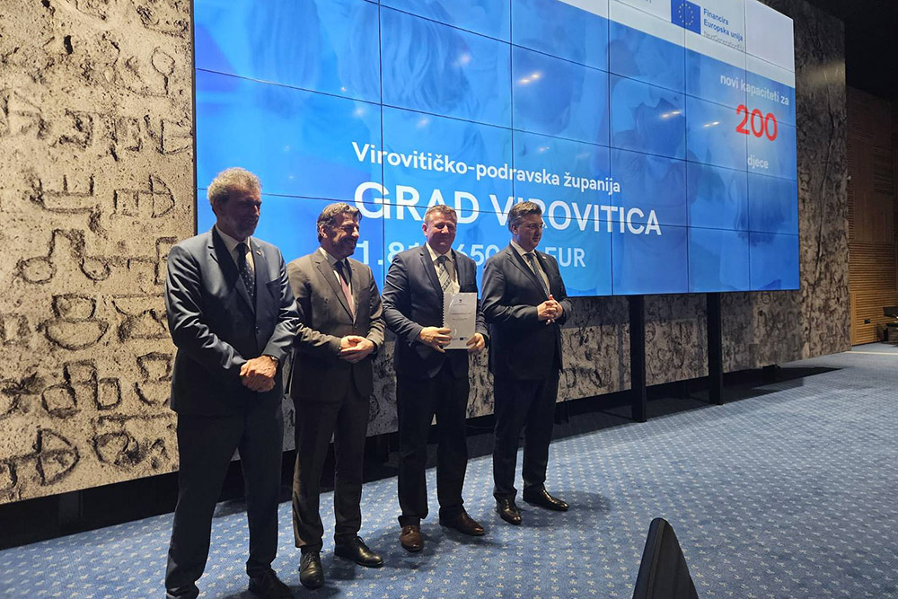 Novi dječji vrtić u Virovitici: Gradonačelnik Ivica Kirin potpisao ugovor o dodjeli bespovratnih sredstava