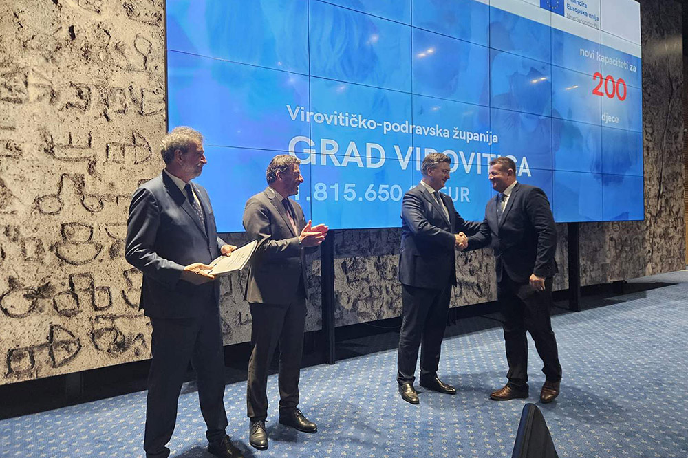 Novi dječji vrtić u Virovitici: Gradonačelnik Ivica Kirin potpisao ugovor o dodjeli bespovratnih sredstava