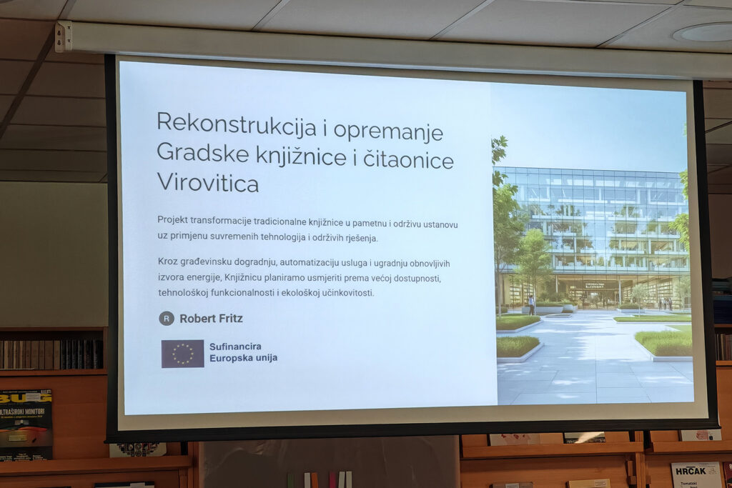 Održana početna konferencija projekta “Rekonstrukcija i opremanje Gradske knjižnice i čitaonice Virovitica” vrijednog 1,2 milijuna eura