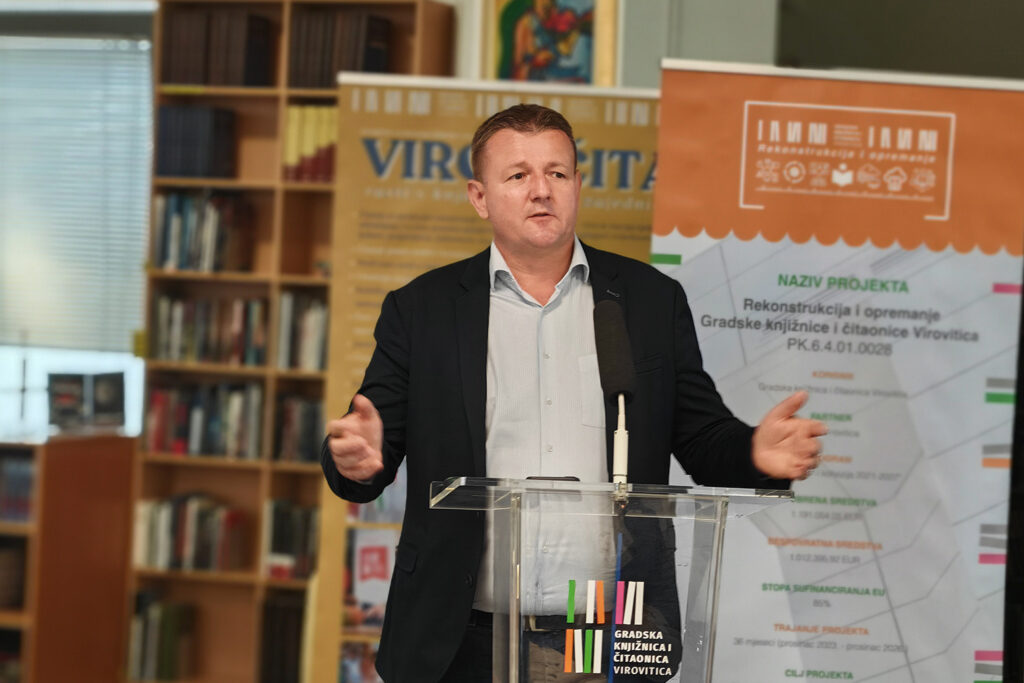 Održana početna konferencija projekta “Rekonstrukcija i opremanje Gradske knjižnice i čitaonice Virovitica” vrijednog 1,2 milijuna eura